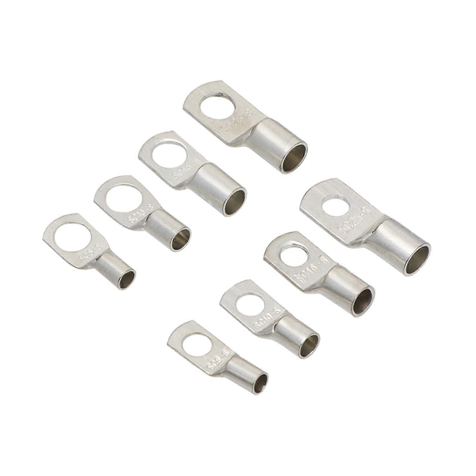 240PCS Copper Wire Lugs Battery Cable Terminals Kit, Wide Size Range, Durable Copper Build