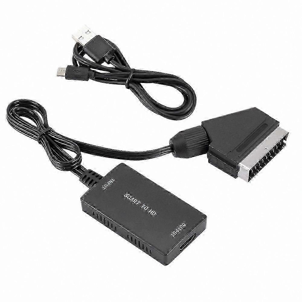 HDMI Adapter with SCART Converter and Cable, 720p 1080p Resolution Support