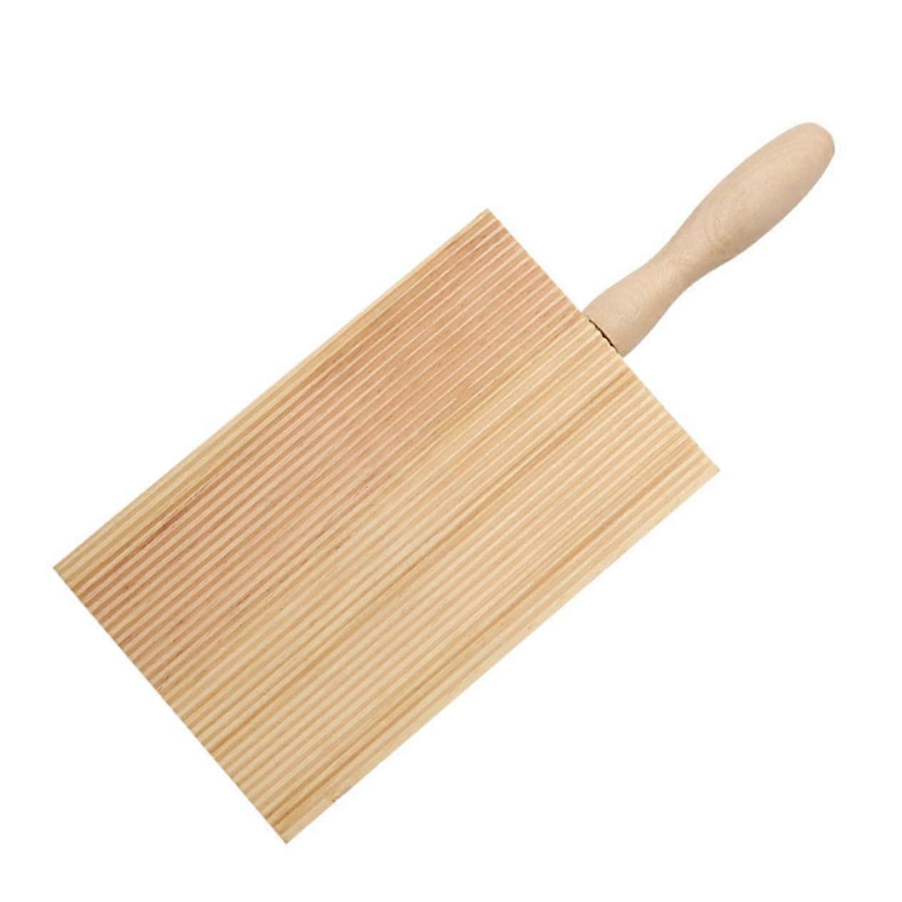 Pasta Maker Wooden Gnocchi Board with Ergonomic Grip for Precise Texturing and Home Kitchen Use