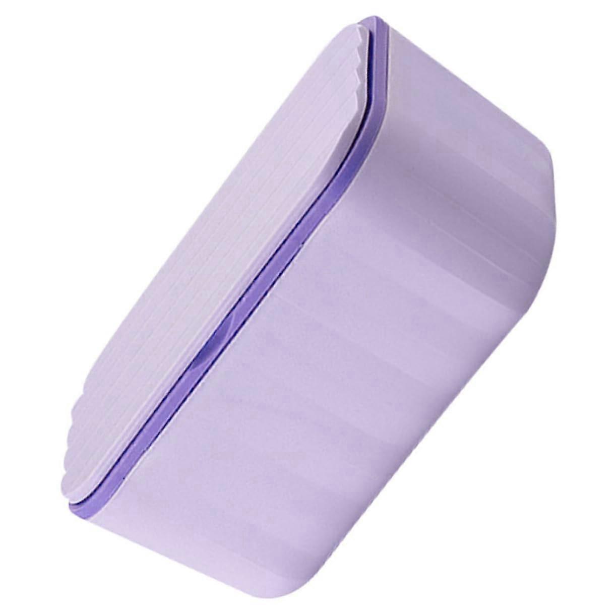 Plastic Violet Tissue Box Cover with Removable Lid, Modern Rectangular Tissue Holder for Bathroom