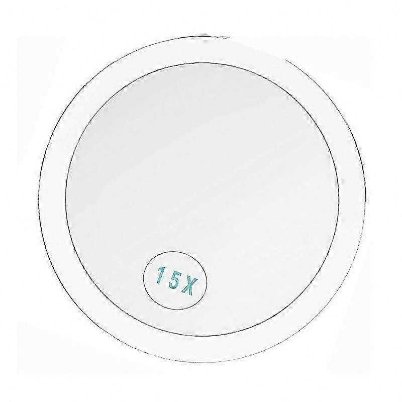 15X Magnifying Suction Cup Glass Makeup Mirror with Adjustable Angle