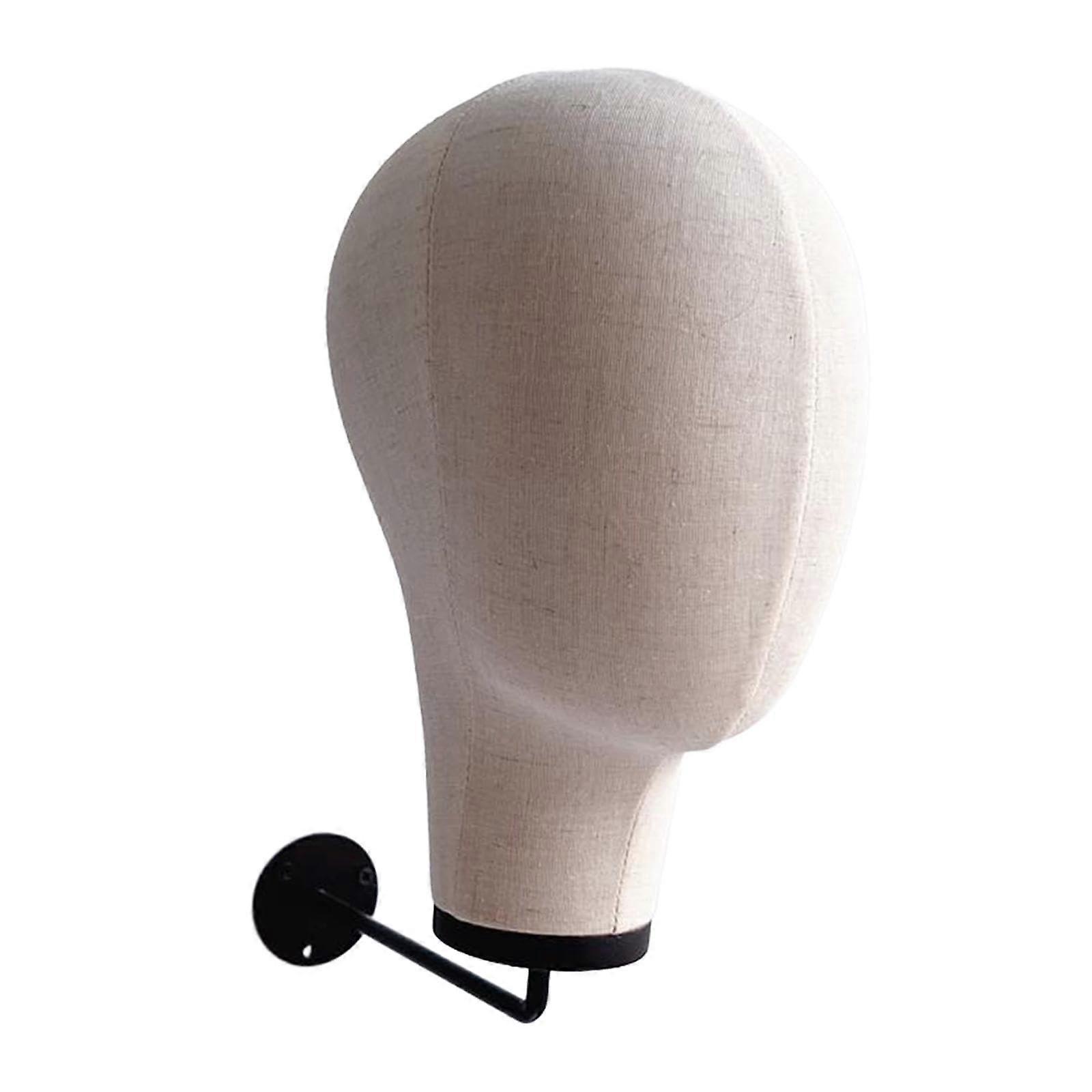Wall Mounted Wig Stand Mannequin Head SpaceSaving Design for Display and Storage