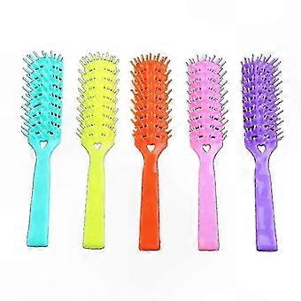 Spazzola per capelli a 7 file con setole a punta sferica, selezione casuale del colore