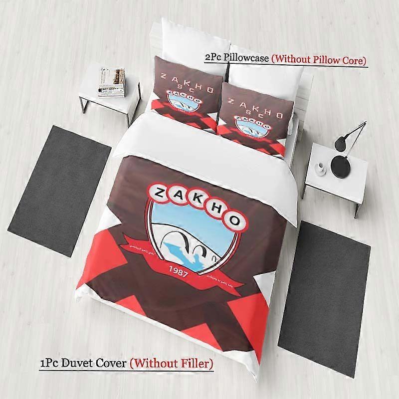 Zakospor Team Logo Pattern Set Soft and Comfortable Bedding Set