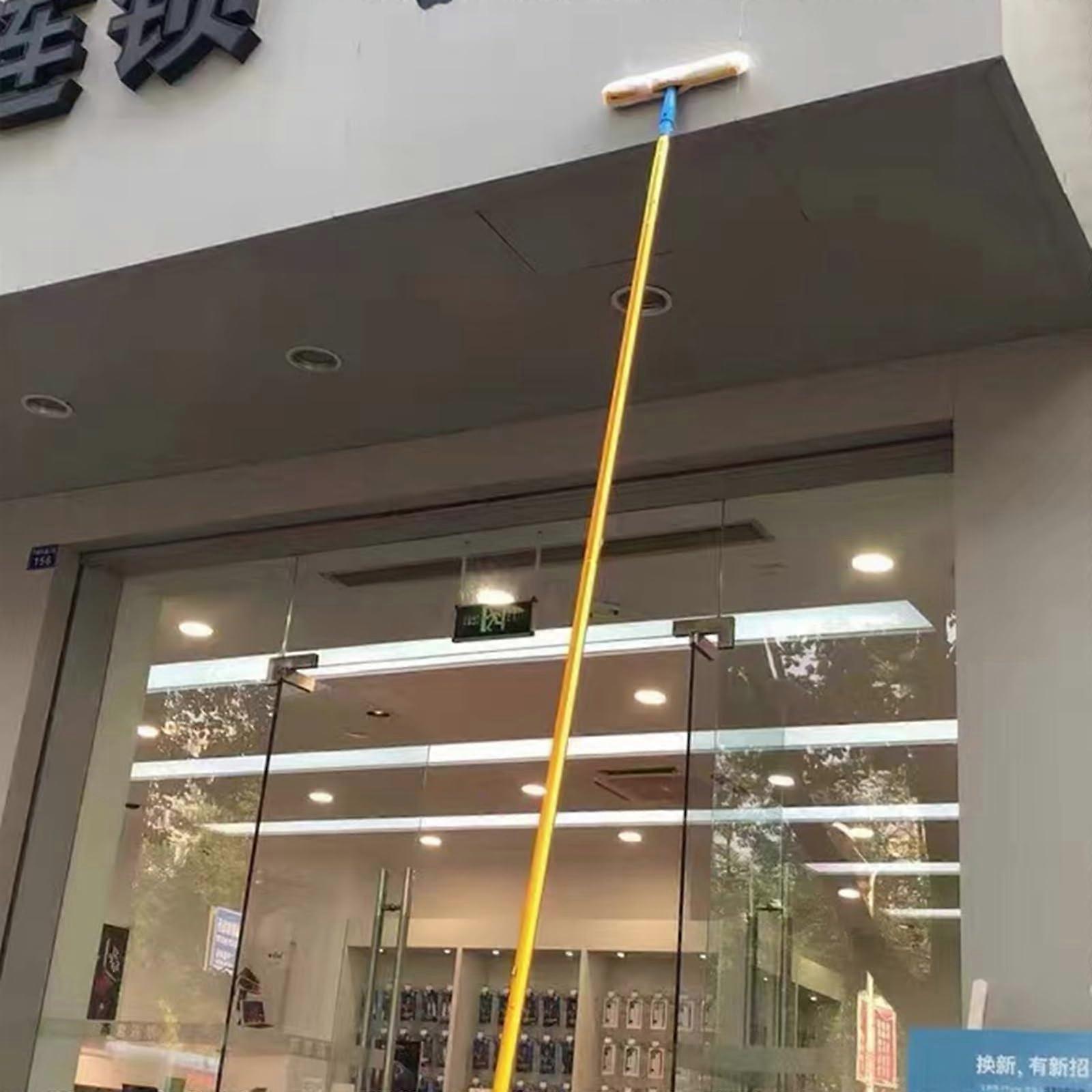Foldable Telescopic Window Cleaning Extension Pole for  Windows and Solar Panels, Space Saving
