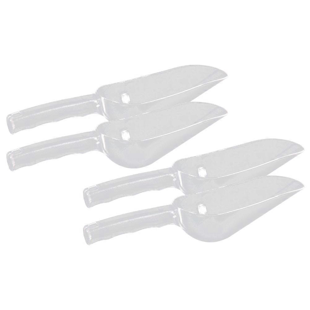 Reusable Ice Scoop Multi Function Plastic Scoop Anti Fall 30 2x9 8cm Mirror Polish Surface 4Pack
