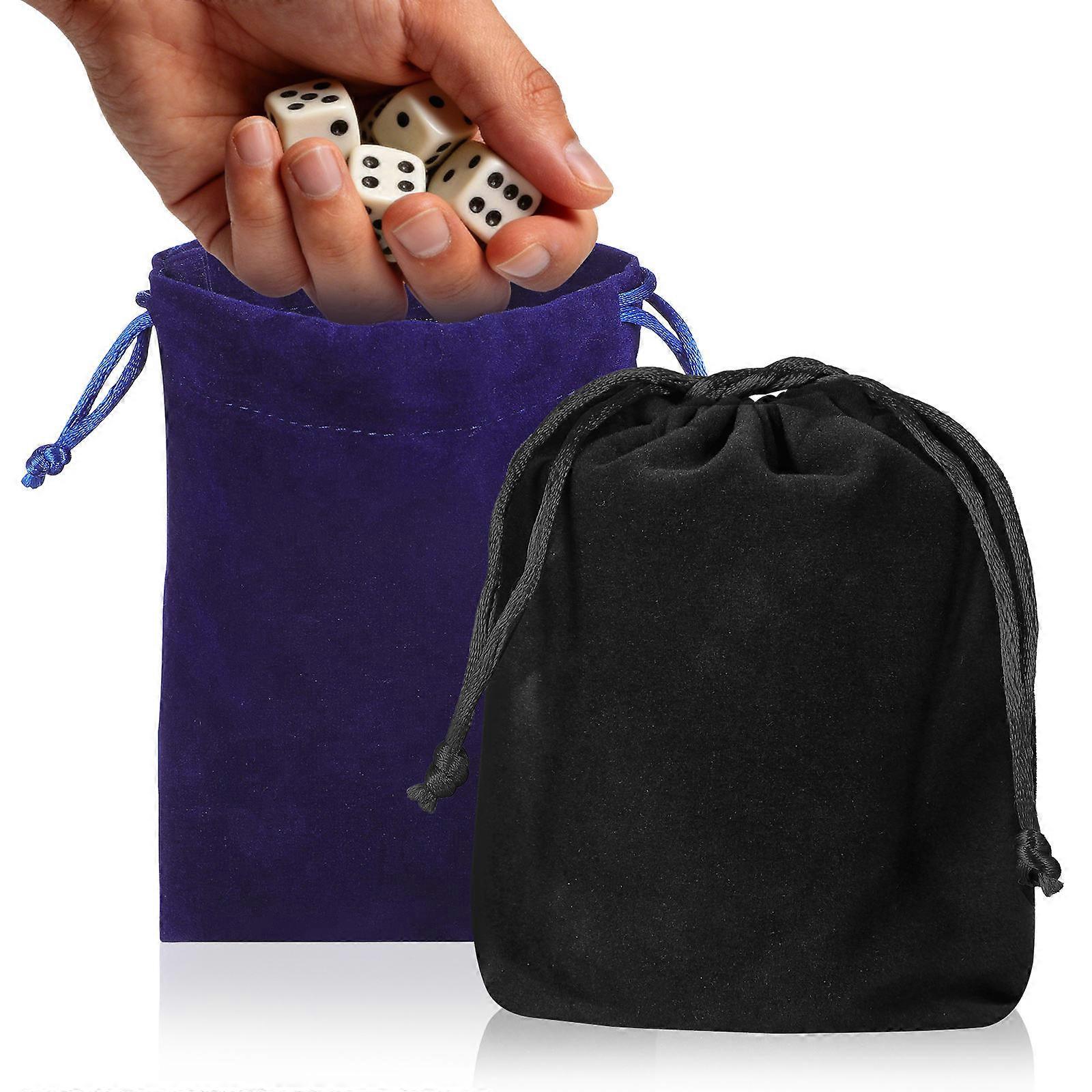 Cube Playthings Carrying Pouches for Storage Lightweight Black 2Pcs Set