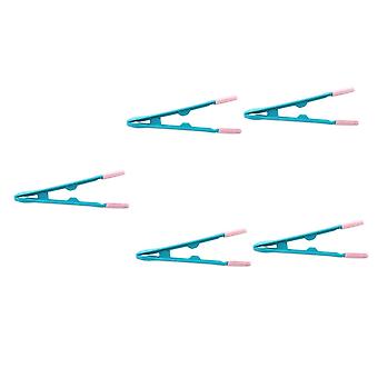5 st kattögonborstar och husdjurskam för borttagning av tårfläckar, mjukt ergonomiskt grepp, rosa och grönt