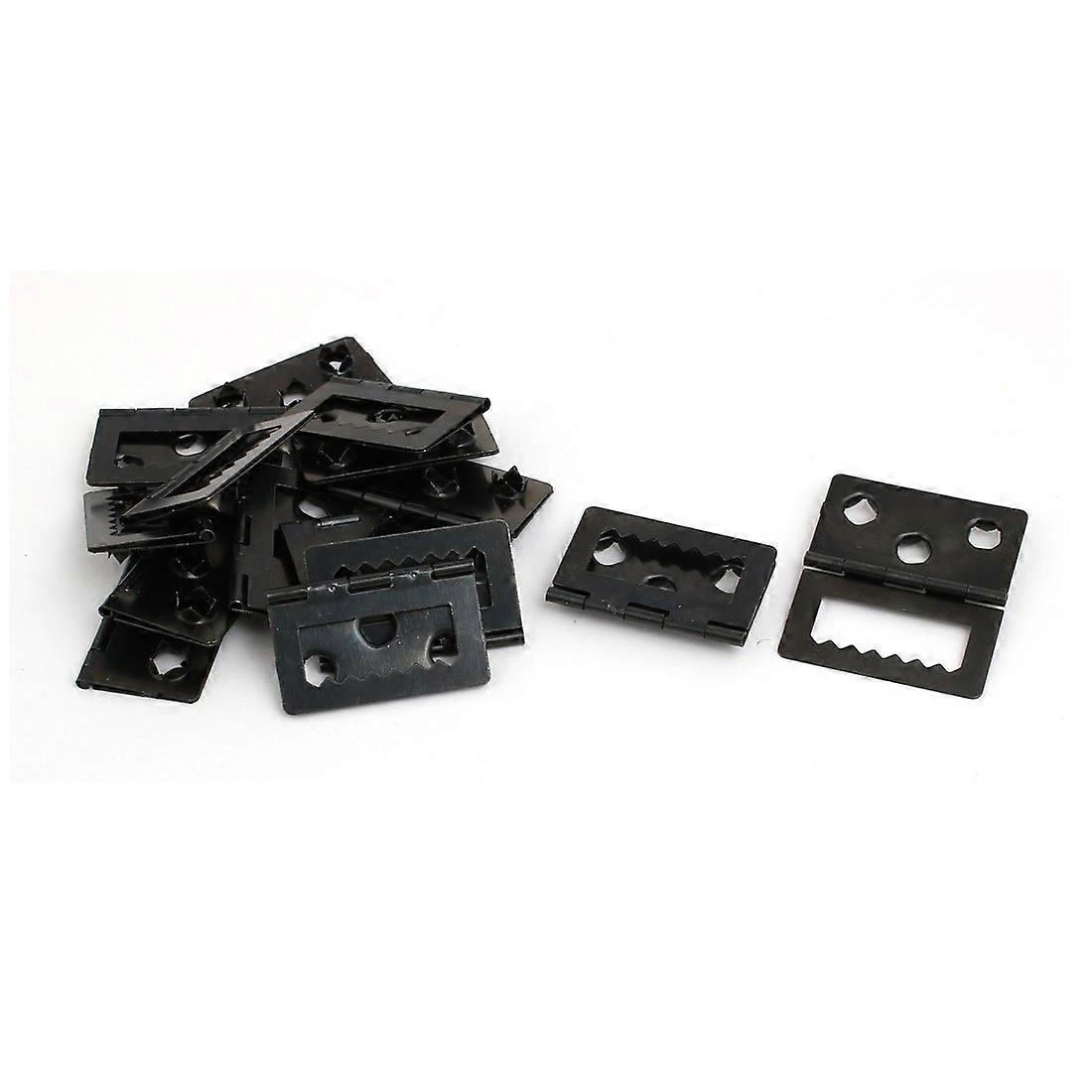32mm Photo Frame Back Hinge Black 15 Pack, Secure Picture Frame Backing Hardware