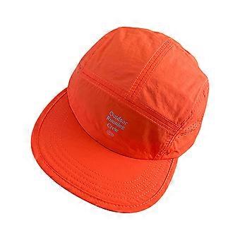 Breathable Sun Cap Adjustable Dad Hat For Men And Women Unisex Quick Drying Baseball Hat for Outdoor Sport Activity  Orangecolor