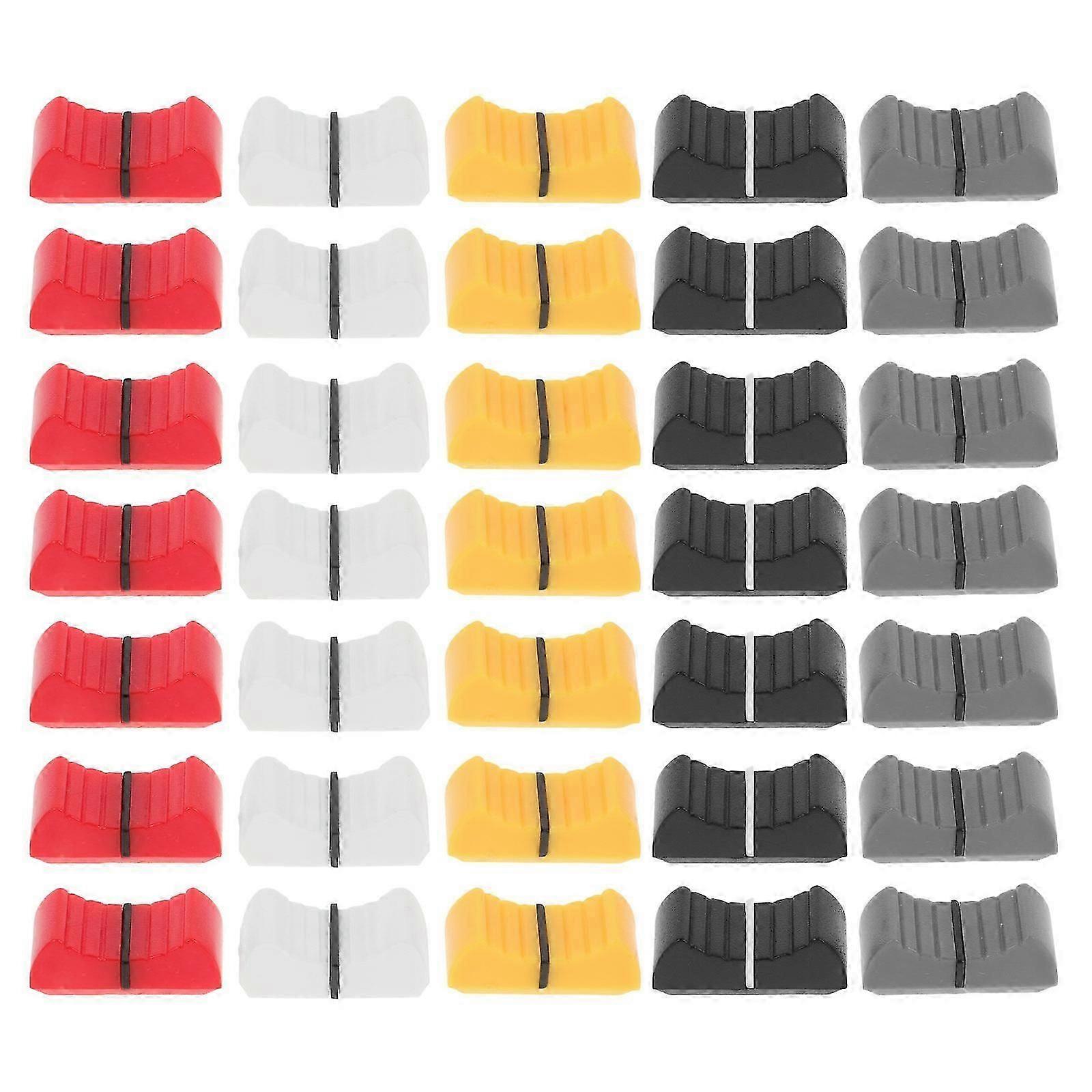 50pcs Console Mixer Slider Fader Knobs Replacement for Potentiometer Mixing Console