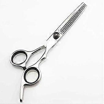 6 Inch Black Professional Hair Cutting Scissors and Thinning Shears, Japanese Stainless Steel for Barbers