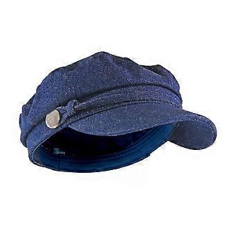 Sock Snob - Ladies Denim / Corduroy Peaked Baker Boy Hat
