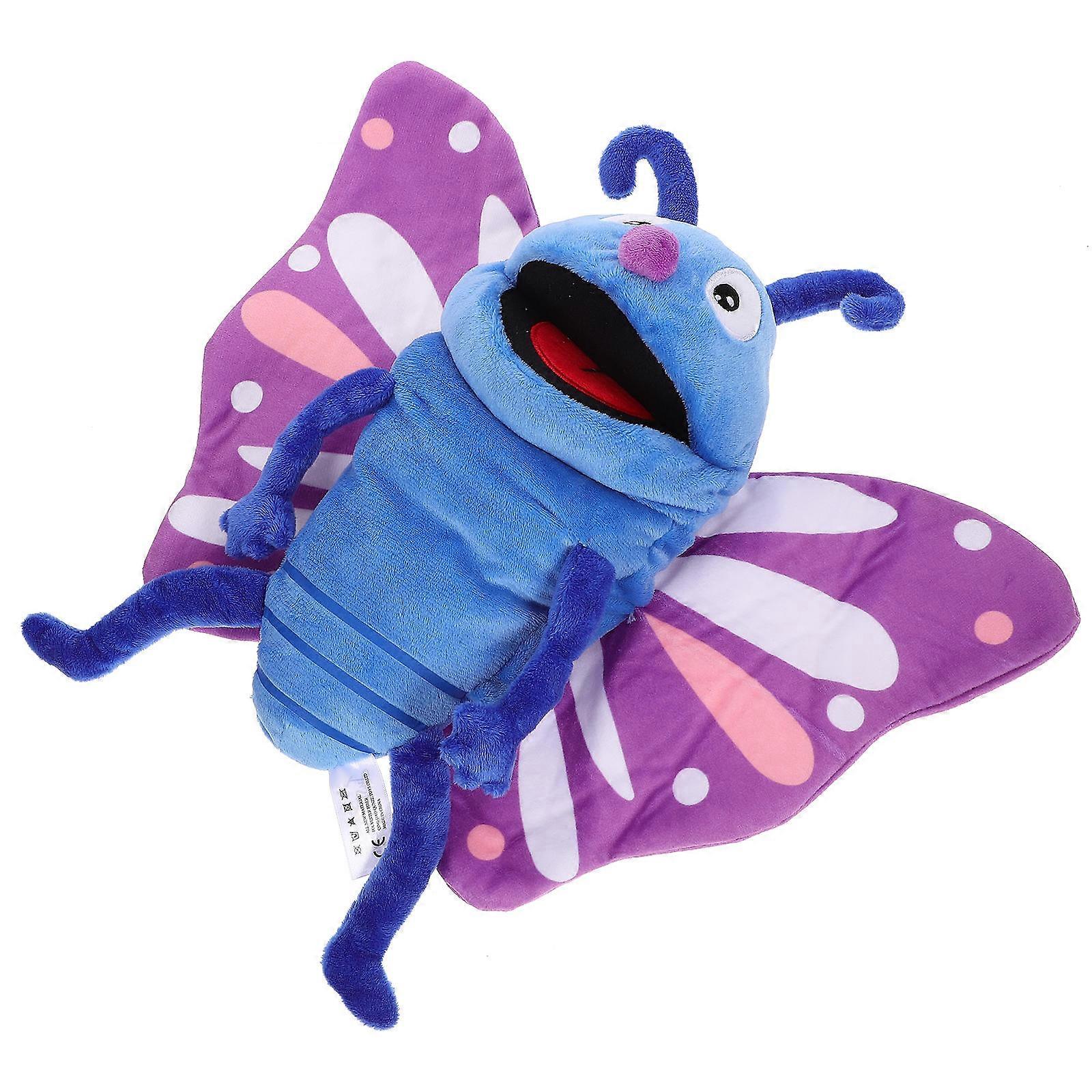 Soft Plush Butterfly Hand Puppet for Interactive Storytelling