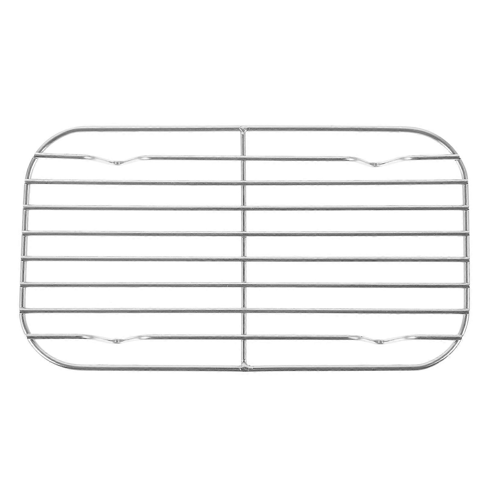Steaming Rack Household Cooling Rack Multi-function Baking Rack Reusable Bread Rack Silver