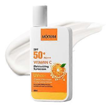 Vitamin-C-Sonnenschutzlotion, LSF 50+ PA+++, wasser- und schweißfest (50 ml)