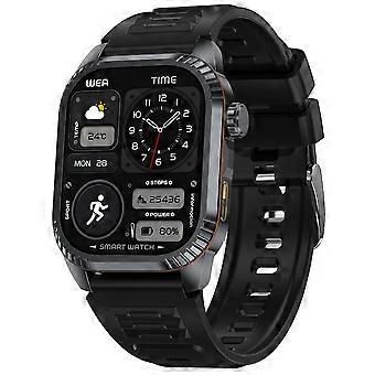 DS8 1,95 inch IPS-scherm smartwatch met LED-zaklamp, GPS, Bluetooth-belfunctie, gezondheidsmonitor en fitnesstracker voor buitenactiviteiten