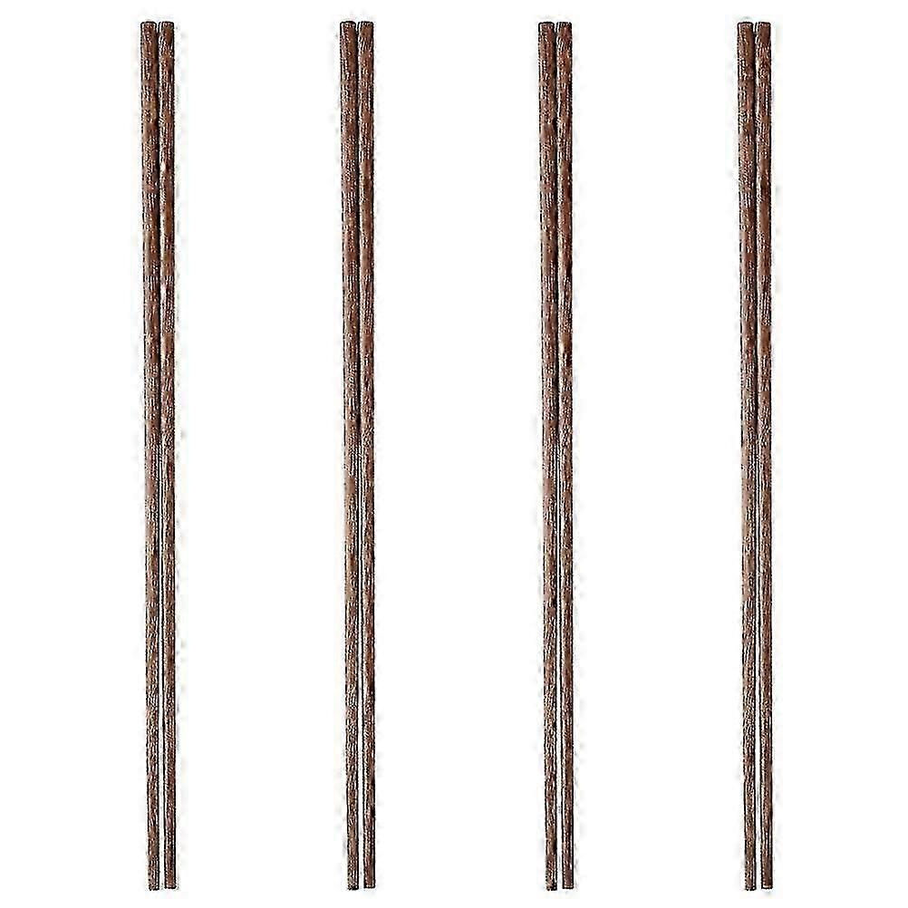 Frying Chopsticks Solid Wood Cooking Tool for 4Pairs Kitchen Use