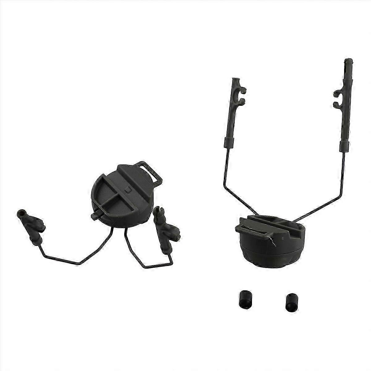 Adjustable Flip Ear Cups Fixed Bracket Helmet Accessories Green