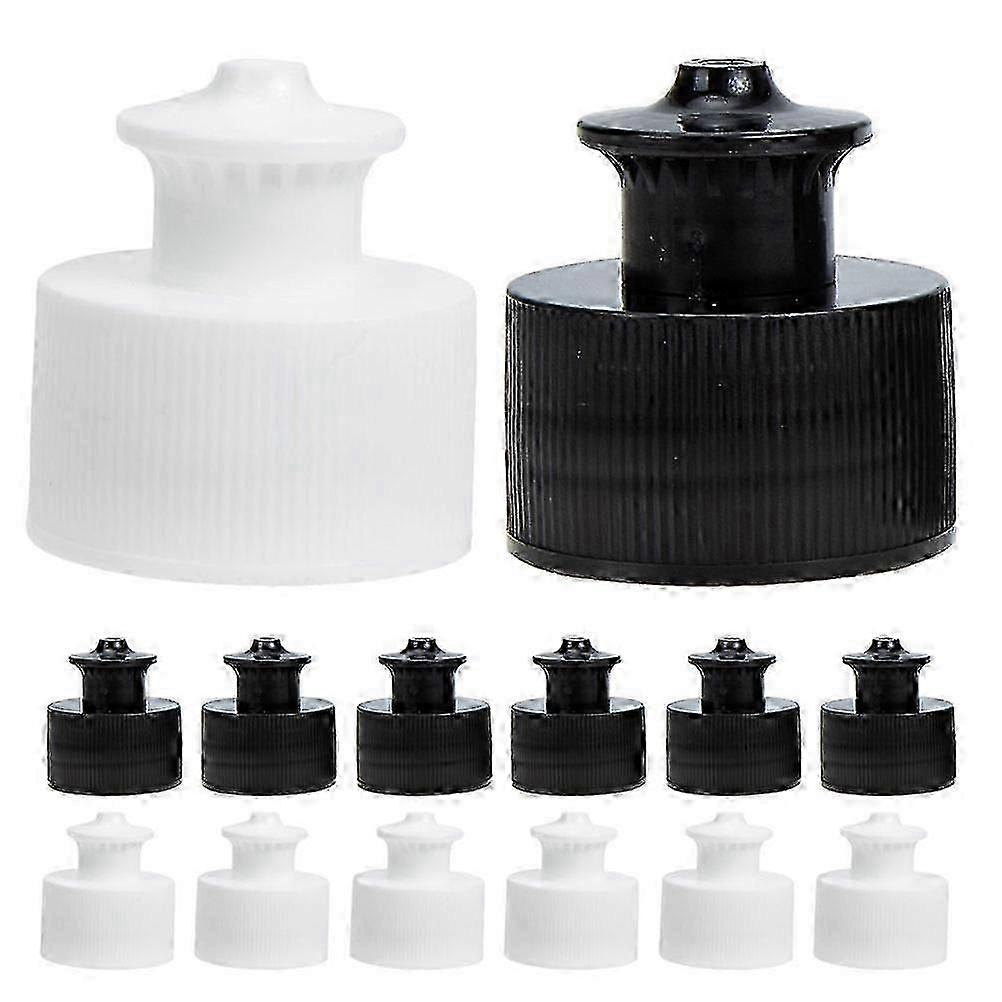 20Pcs Push Pull Reusable Water Bottle Caps Replaceable Portable Replacement Lids