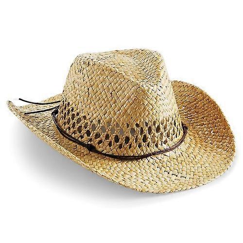 Beechfield Unisex Straw Cowboy Hat
