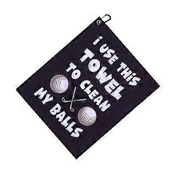 Outdoor Golfs Ball Towel Superfine Fiber compatible with Sports Cleaning 2Pcs Portable