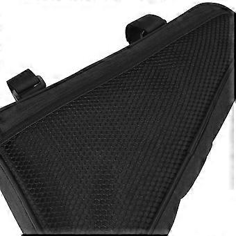 Cinza Bike Storage Waterproof Bike Frame Bag, Bicicleta Triângulo Bag Tube Frame Saddle Bag impermeável Reflexive Storage Saddle Bag Key Tool Celular Repa
