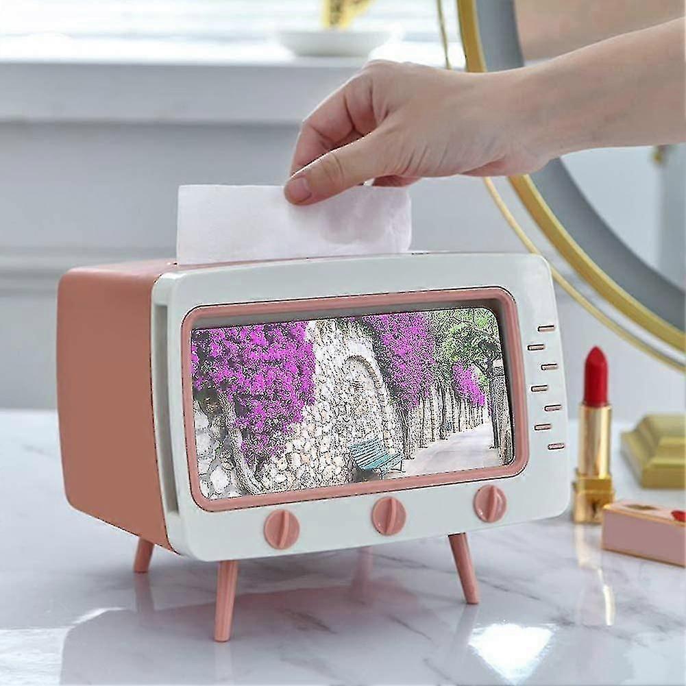 Tissue Container Phone Holder Tissue Box Statement Unique Tv Shape Tissue Box