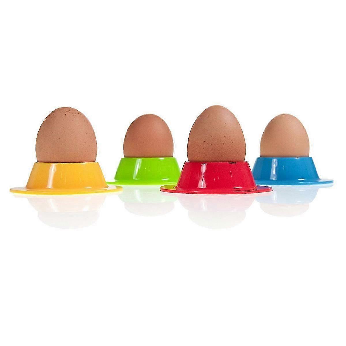 Egg Cups Silicone Round Egg Holders for Kitchen Use 4Pcs