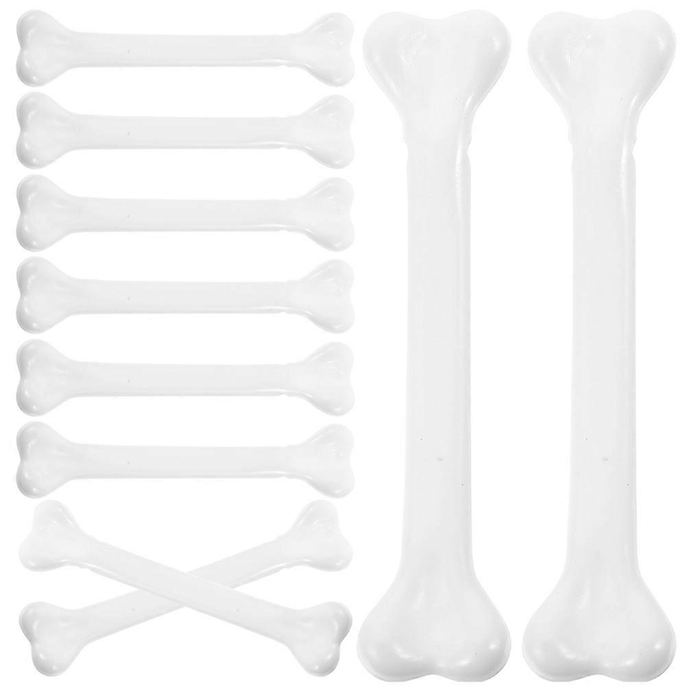 24Pcs Small Skeleton Bones Prop Halloween Bones Simulation Bone Prank Toys