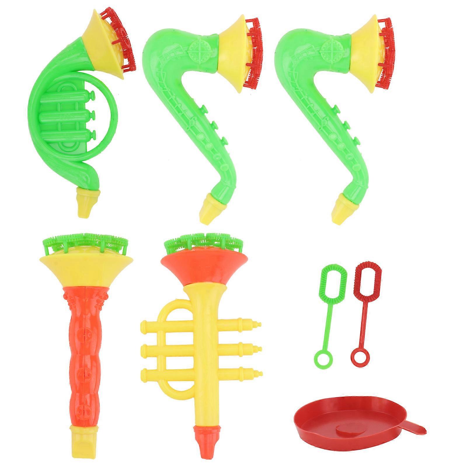 5pcs Bubble Machine Toy Musical Instrument Shape Bubble Maker (Random Style)
