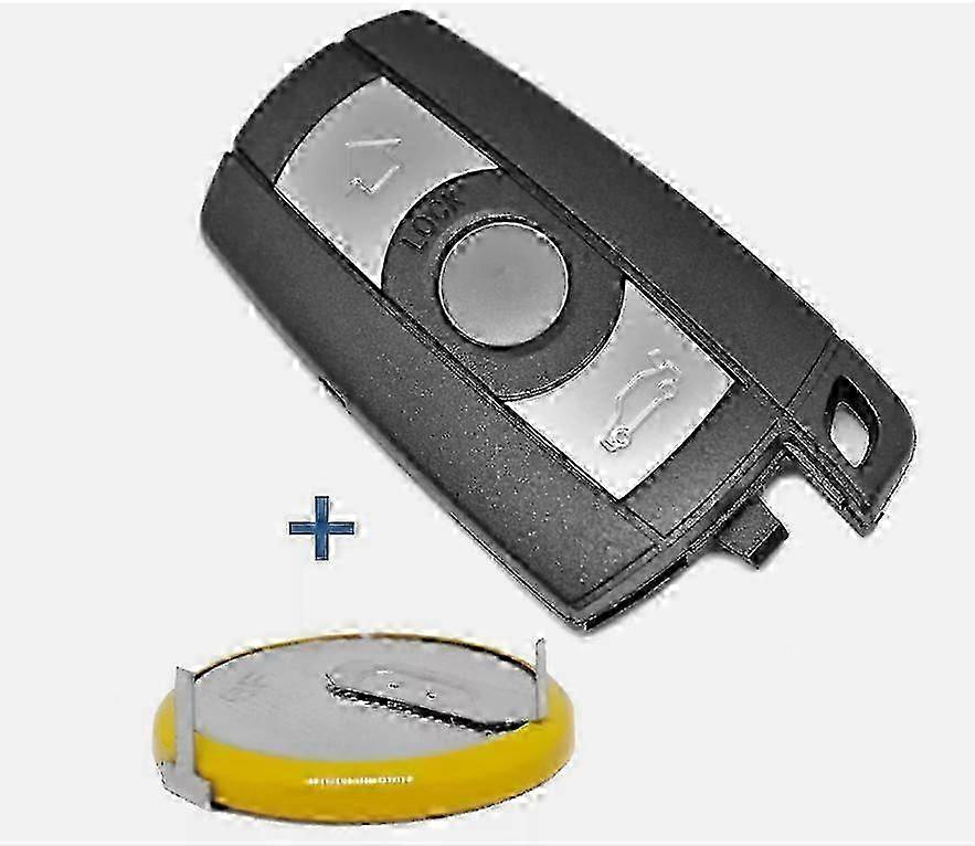 Car Key Housing + Battery Remote Compatible with BMW 3er E90 E91 E92 E93 5er E60 E61