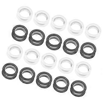 Silicone Pet Grooming Scissors Finger Rings for Comfort 20Pcs Accessories