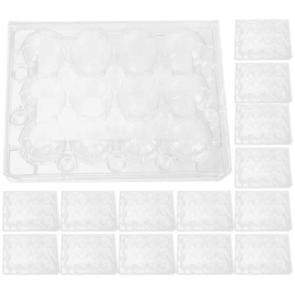 20pcs Clear Quail Egg Trays Packaging Boxes Transparent Quail Egg Boxes Containers