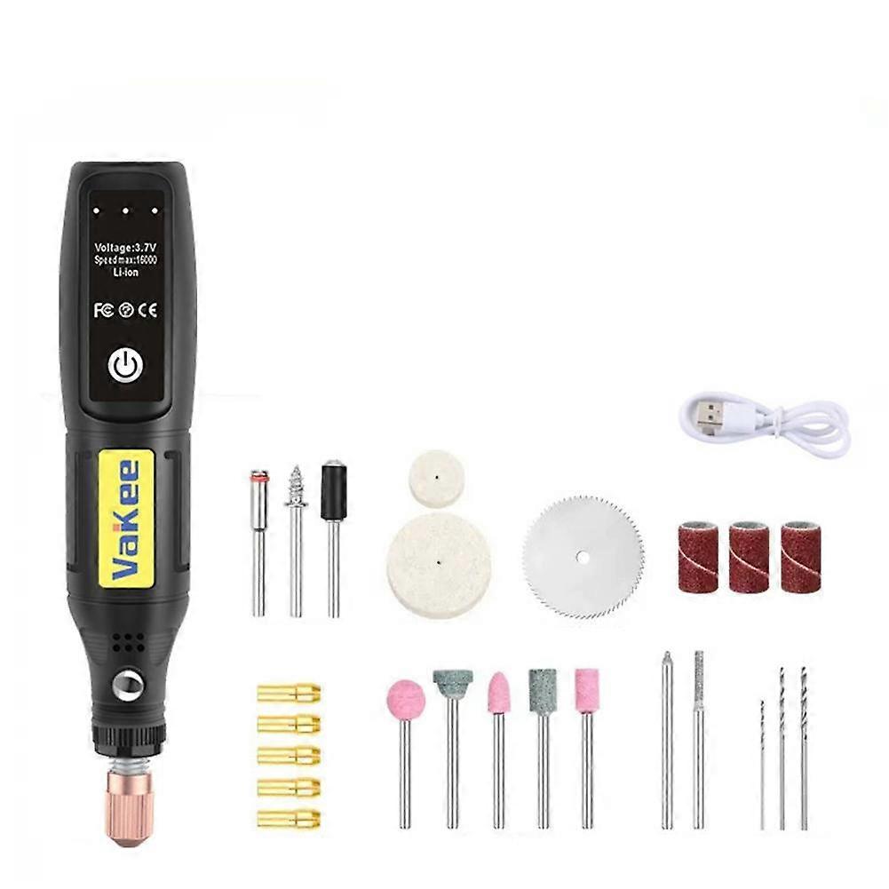 Cordless Mini Rotary Tool Variable Speed Type-C Charging for Engraving Polishing