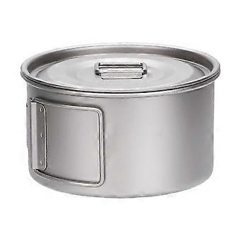 Portables Titaniums Bowl Outdoor Camping Picnics Travel Bowl Folding Handle Bowl for Camping and Picnics
