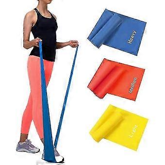 2026 Suitable Fitness Bands, Training Band Exercise Band, Set Of 3, 120 X 15 Cm For Fitness, Rehab, Gymnastics And Physiotherapy