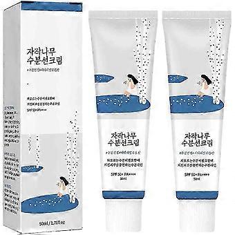 Sun Sunscreen 2pcs LAB Organic Sunscreen,Birch Juice Moisturizing Sunscreen Korean Skincare Sunscreen(50ml)