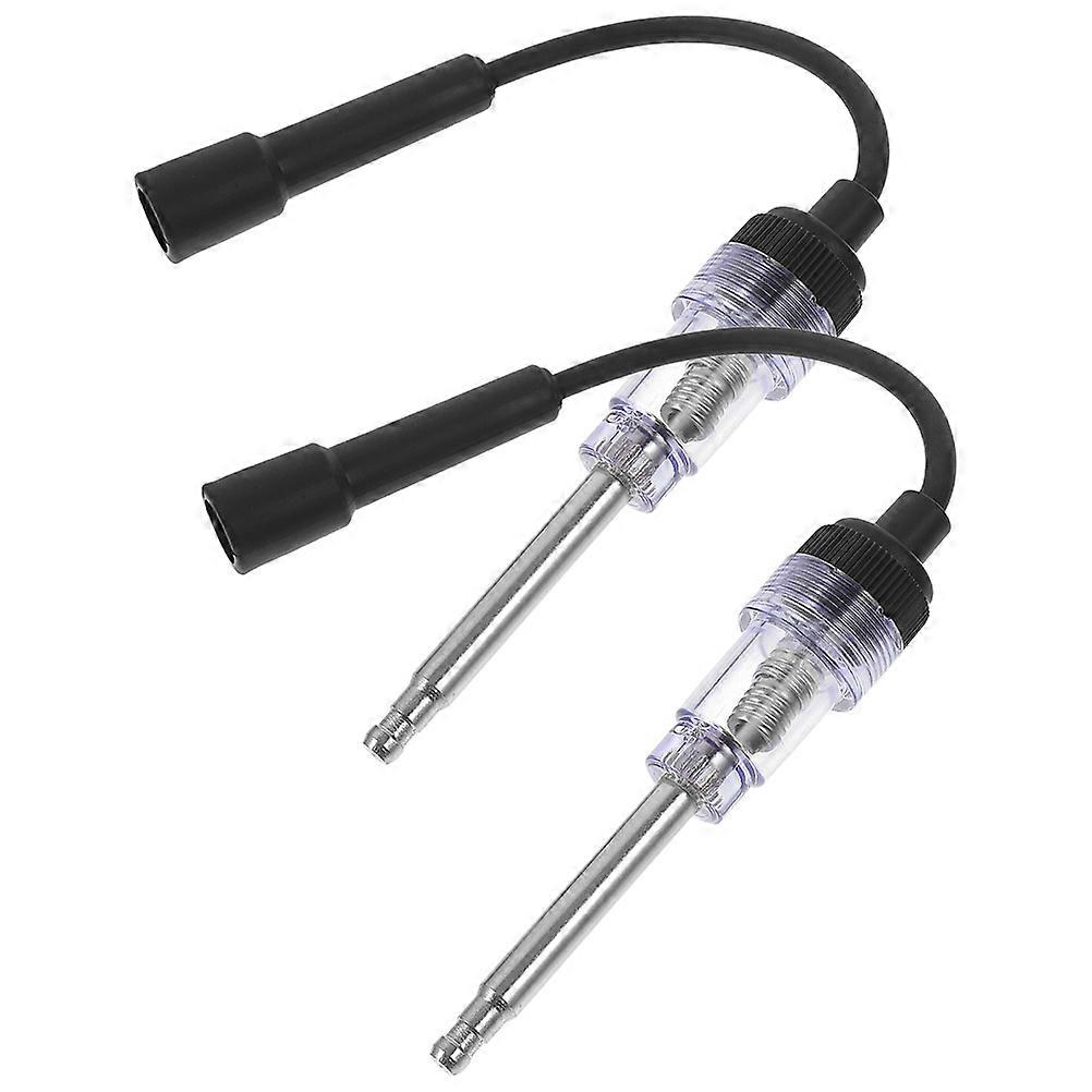 2pcs Car Spark Plug Testers Inline Spark Tester Engine Ignition Tool Motorcycle Spark Plug Testing Tools