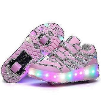 LED roller shoes for kids with flashing wheels_jsan
