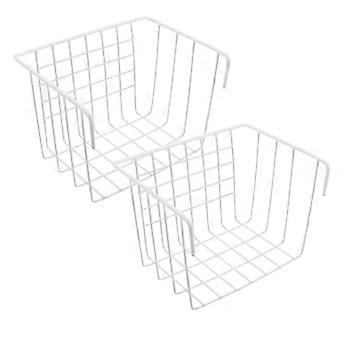 Hay Feeder for Bunny Metal Frame 4Pcs Small Pet Grass Holder White