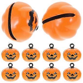 Pumpkin-Shape Copper Bells 20-Piece Orange Set for Pets