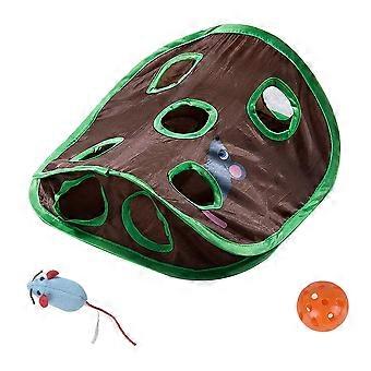Pet Cat Toy Nine-Hole Tunnel for Interactive Play 1Set