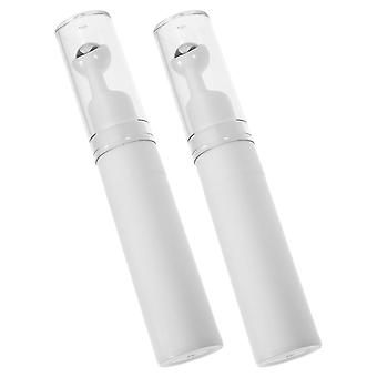 Eye Cream Applicator Roll on Bottles for Essential Oil 6Pcs White Bottle