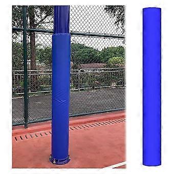 Acolchoamento removível para postes de basquete para proteção do jogador, compatível com postes redondos de vários diâmetros, 4,5 polegadas de diâmetro, azul