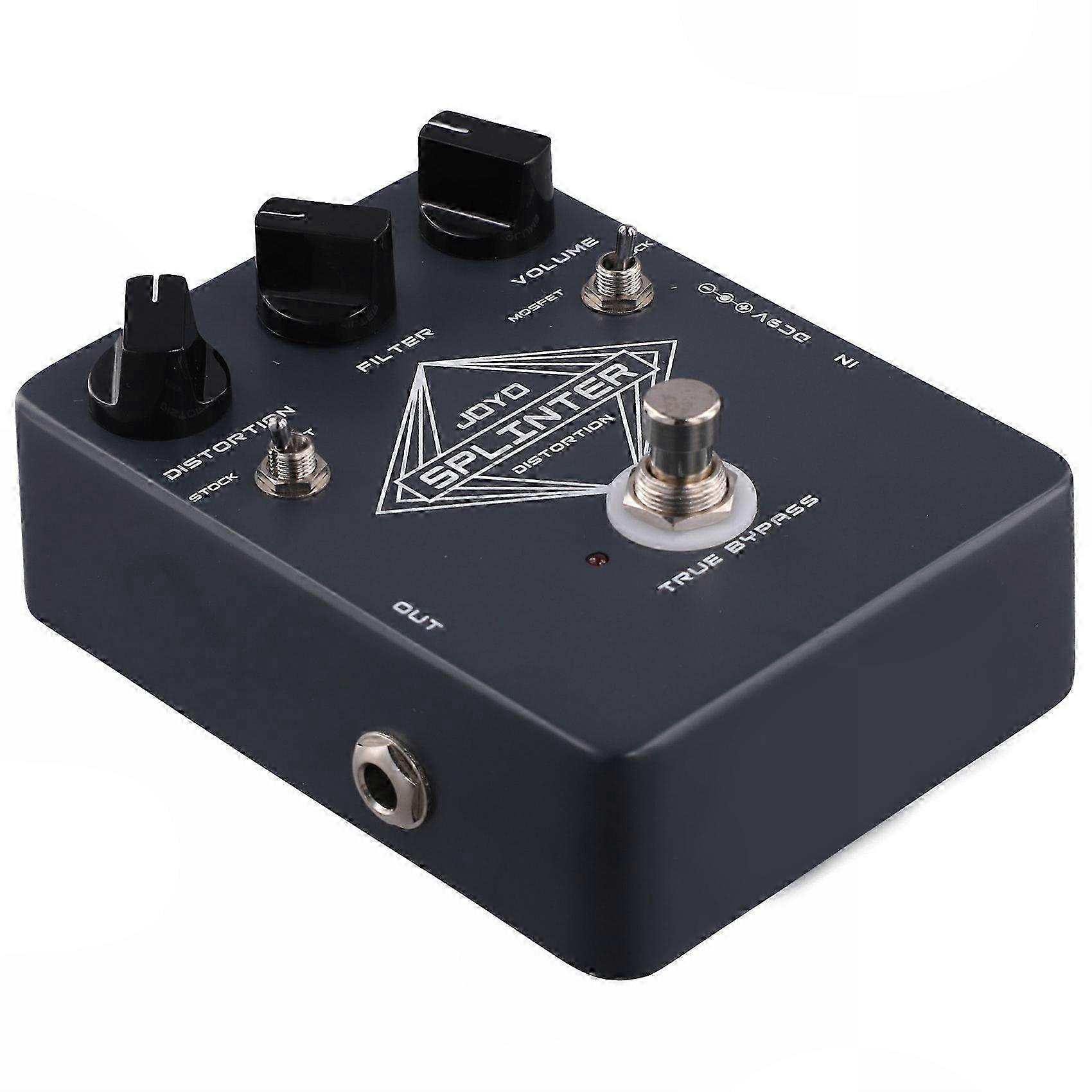 Classic Distortion & Fuzz Tone JF-21 Splinter Guitar Effect Pedal with Distortion, Filter, and Volume Knobs