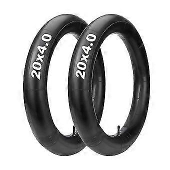 2 Pack 20x4.0 Fat Tire Tube Inner Tube with Schrader Valve Butyl Rubber Bicycle Tubes for Ebike Bicycle Accessories PX