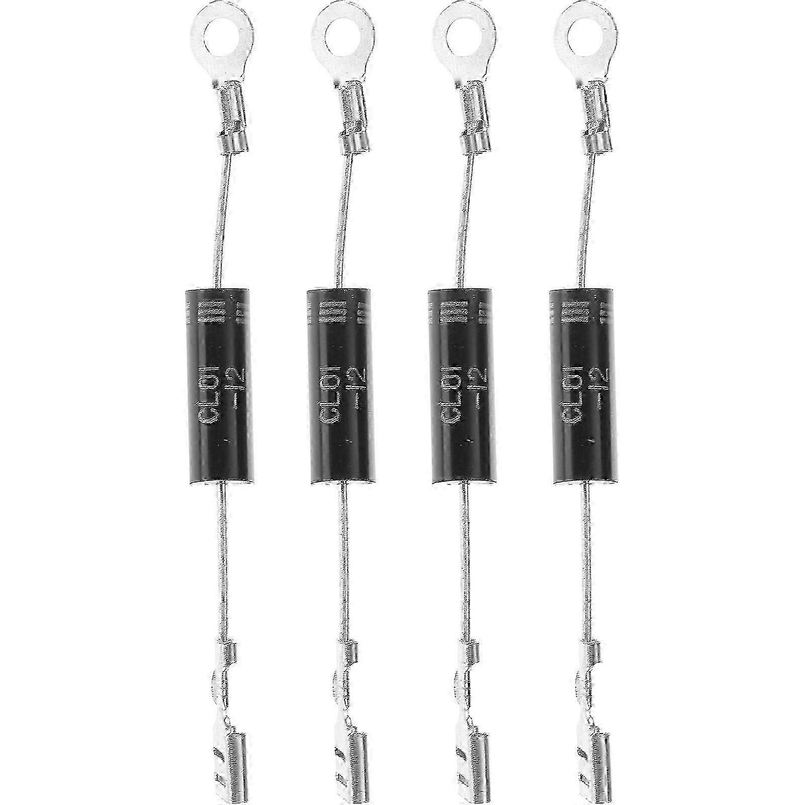 4pcs High Voltage Microwave Oven Rectifier Diodes, Metal Construction