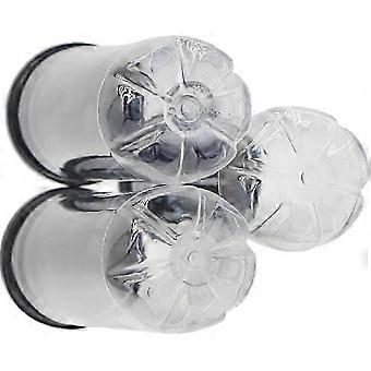 Organizador multifuncional para bolas de tênis com tampa, 6 unidades, transparente.