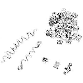 Dreadlock-Perlen-Haarschmuck-Set (114-teilig)